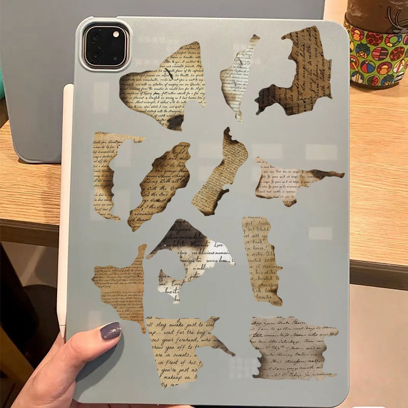 Wholesale 50 Pieces of Retro Burnt English Fragments Graffiti Stickers Personalized Decoration Guitar Notebook Suitcase DIY Waterproof